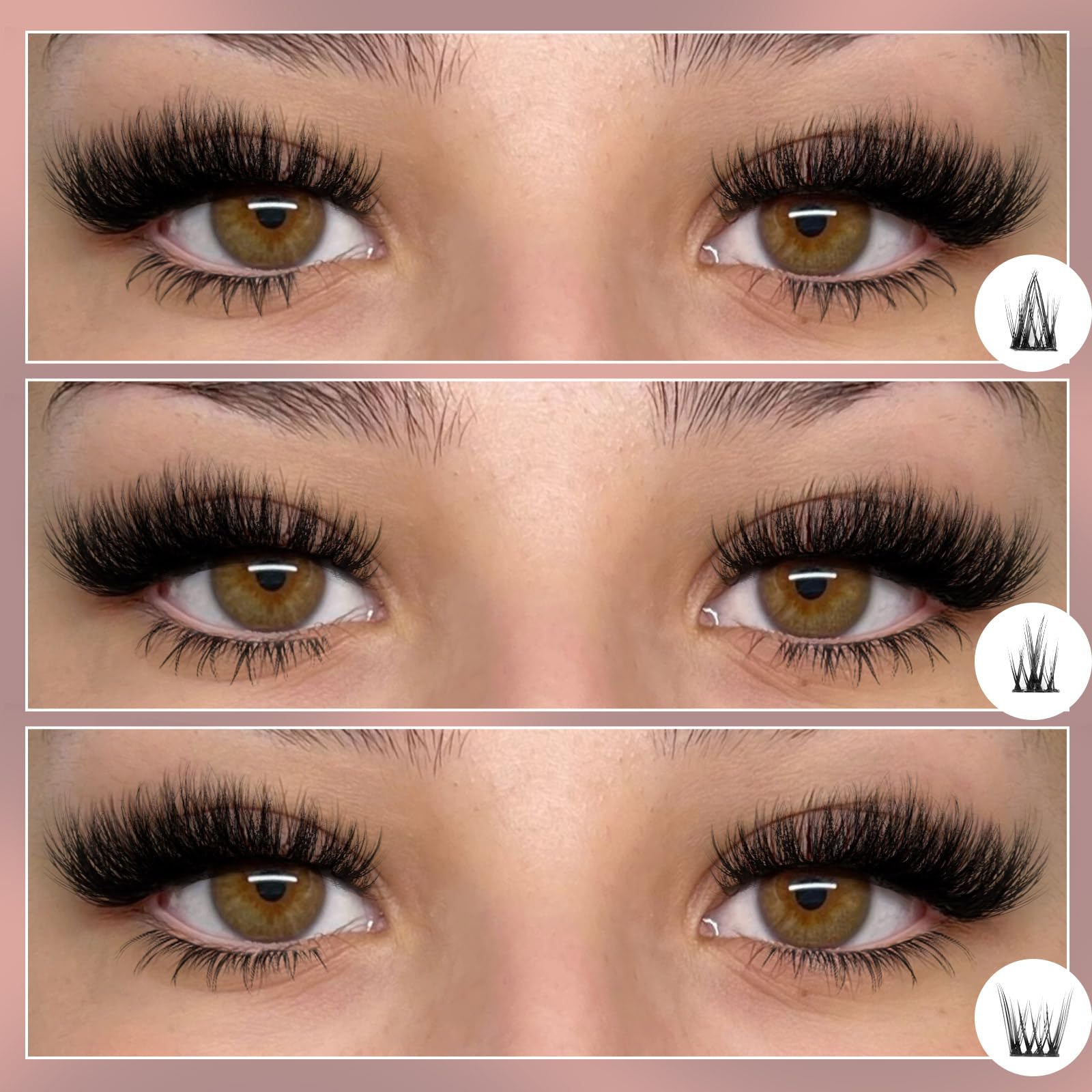 ZANLUFLY vegan, durable, reusable bottom lashes for repeated use