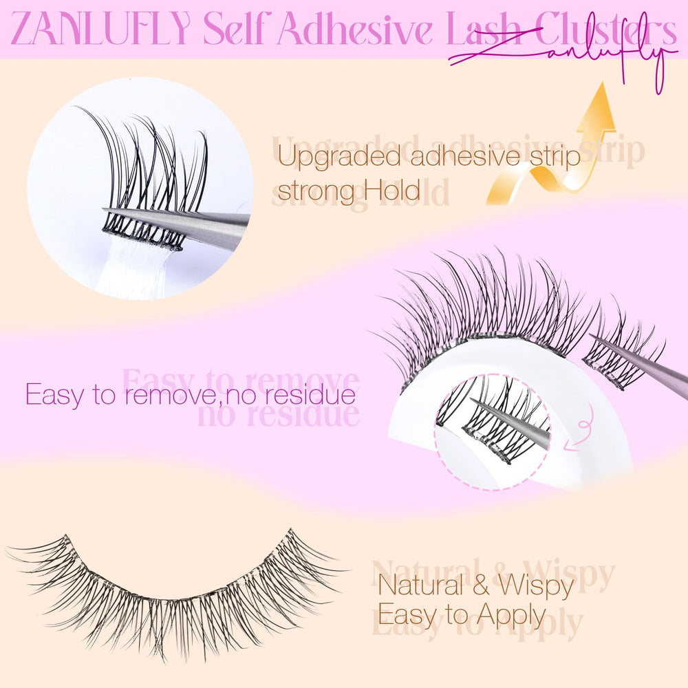 ZANLUFLY wispy lashes clusters deliver subtle volume all day