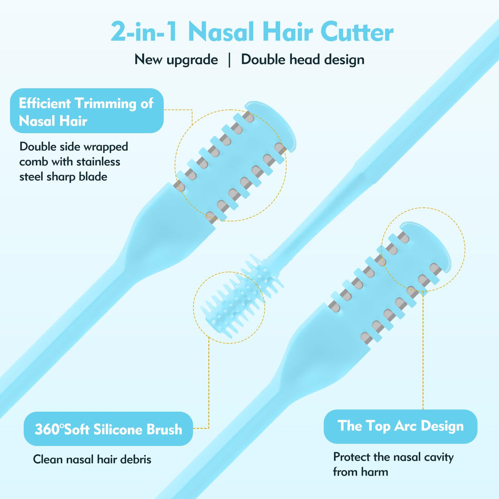 ZASZO nose trimmer 360° rotating design for easy reach