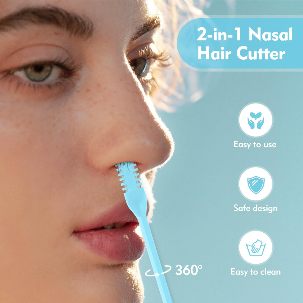 ZASZO unisex blue nose trimmer with compact design for daily use