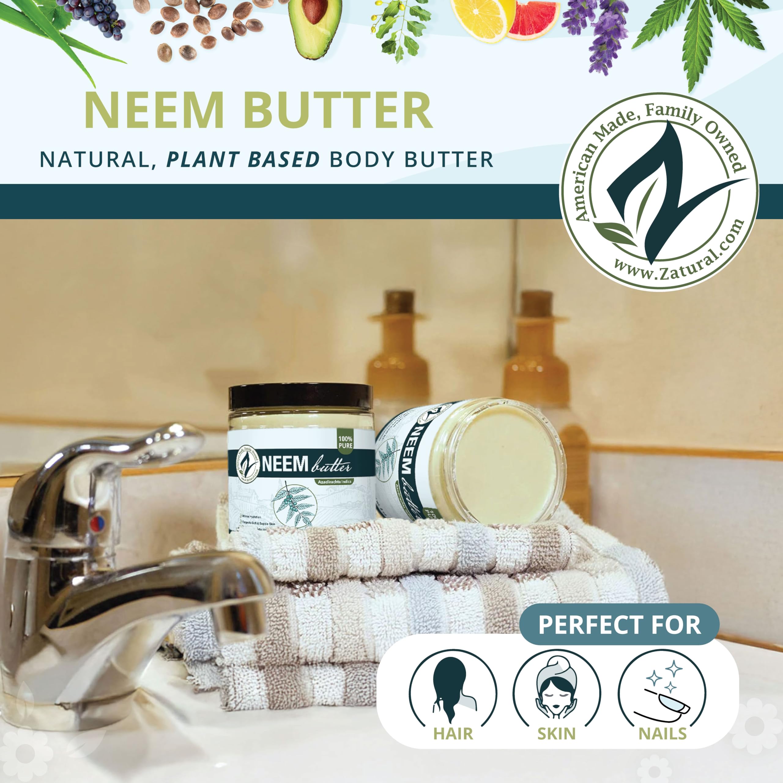 Zatural aceite neem: nutrición y suavidad para uñas y cabello