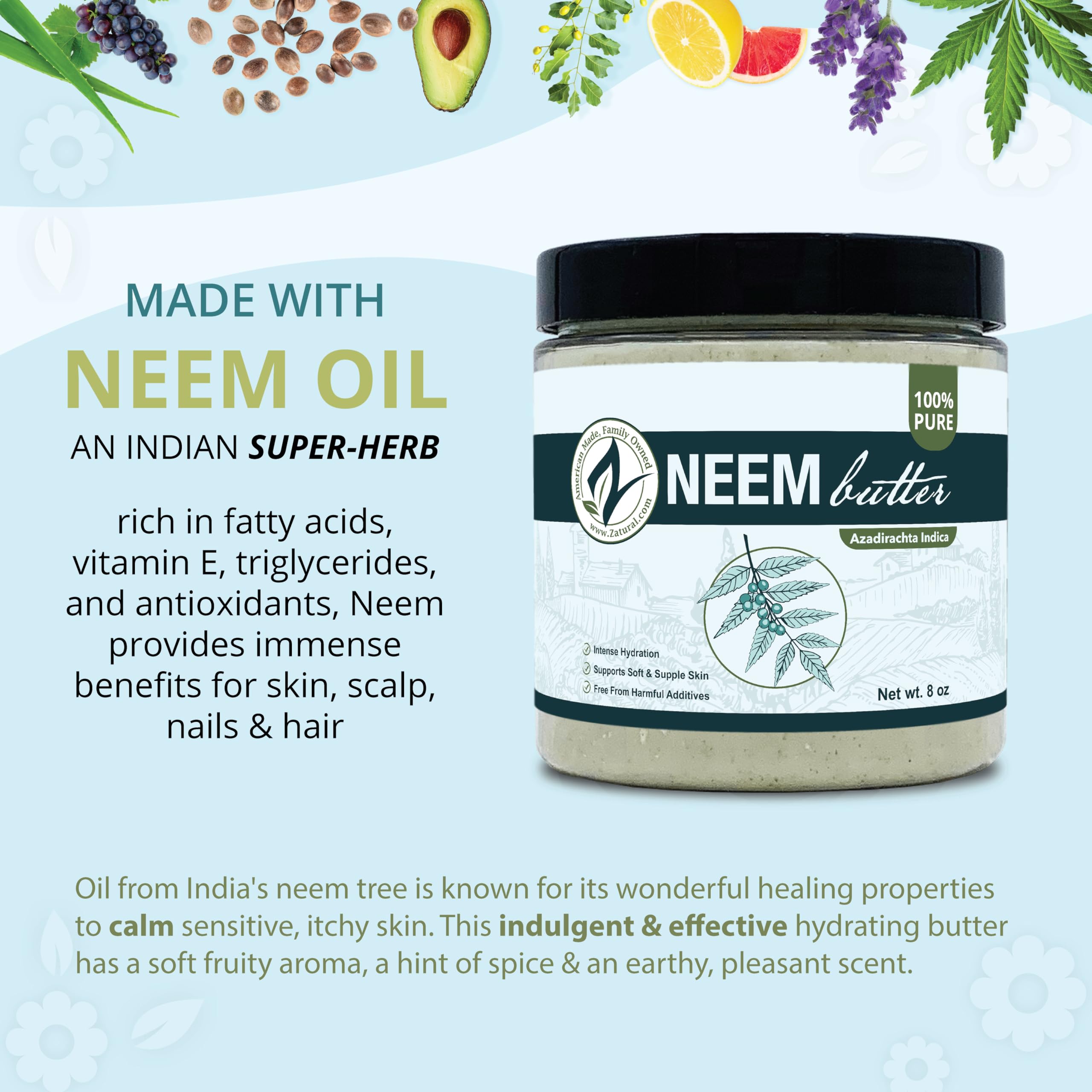 Zatural hojas neem: extracto natural para cuidado diario