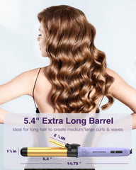 ZAVAREA automatic curling iron in action demonstrates effortless rotate feature for easy styling