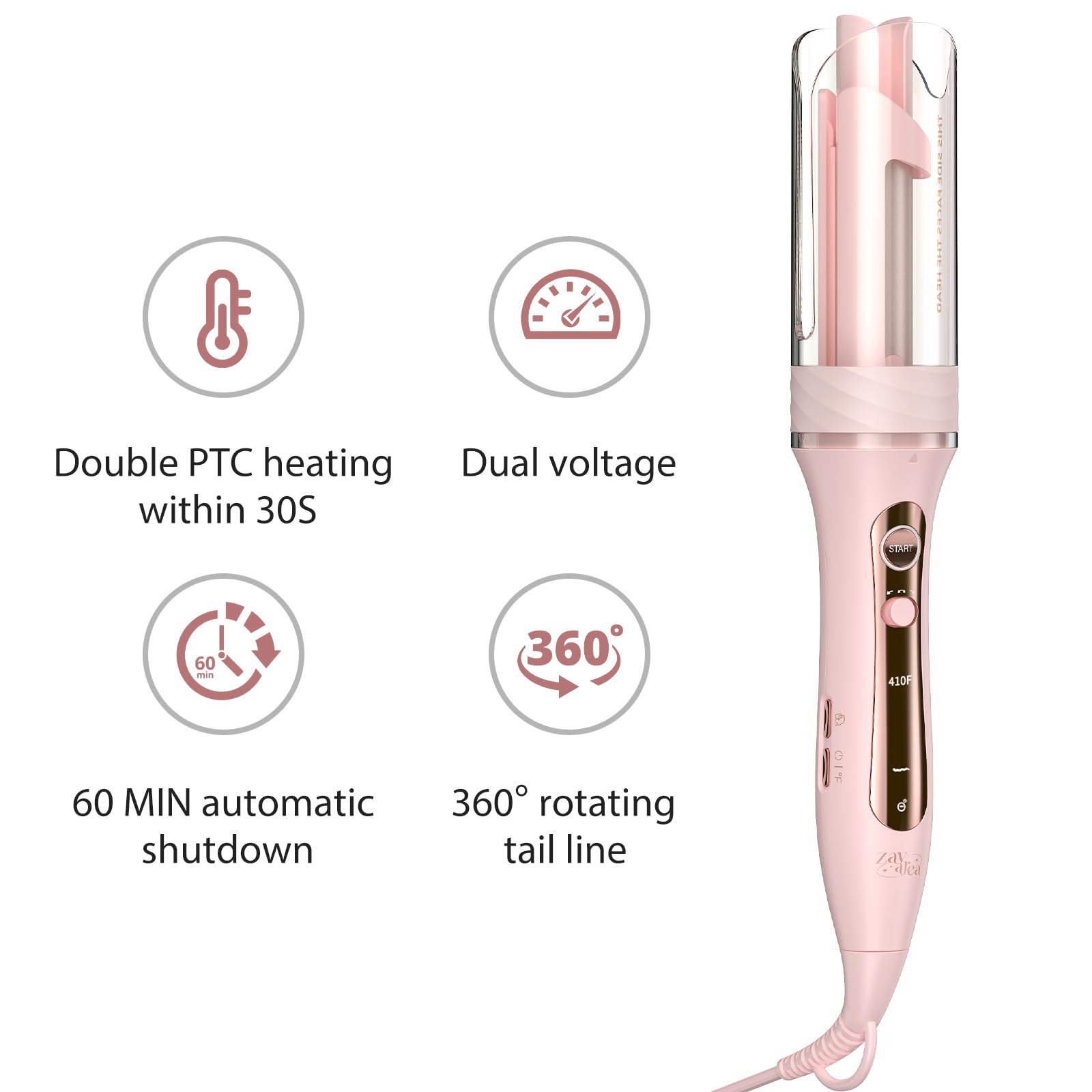 ZAVAREA beep timer reminder helps release curls at the right moment.