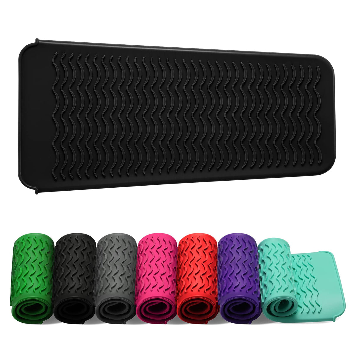 ZAXOP silicone mat pouch for flat iron keeps hot tools safe.