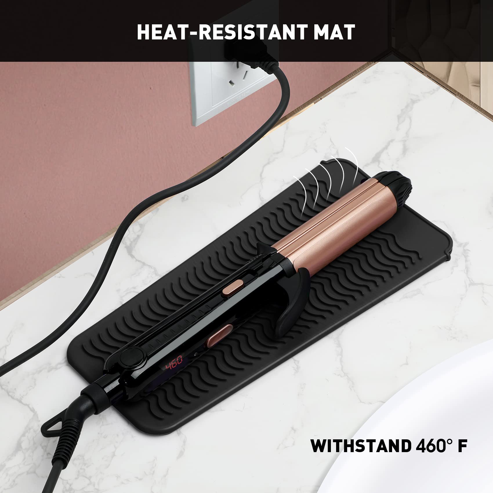 ZAXOP silicone mat pouch features non-slip texture for stability.