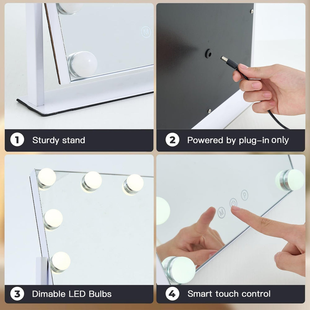 ZBOCAI smart touch control enables quick brightness tweaks