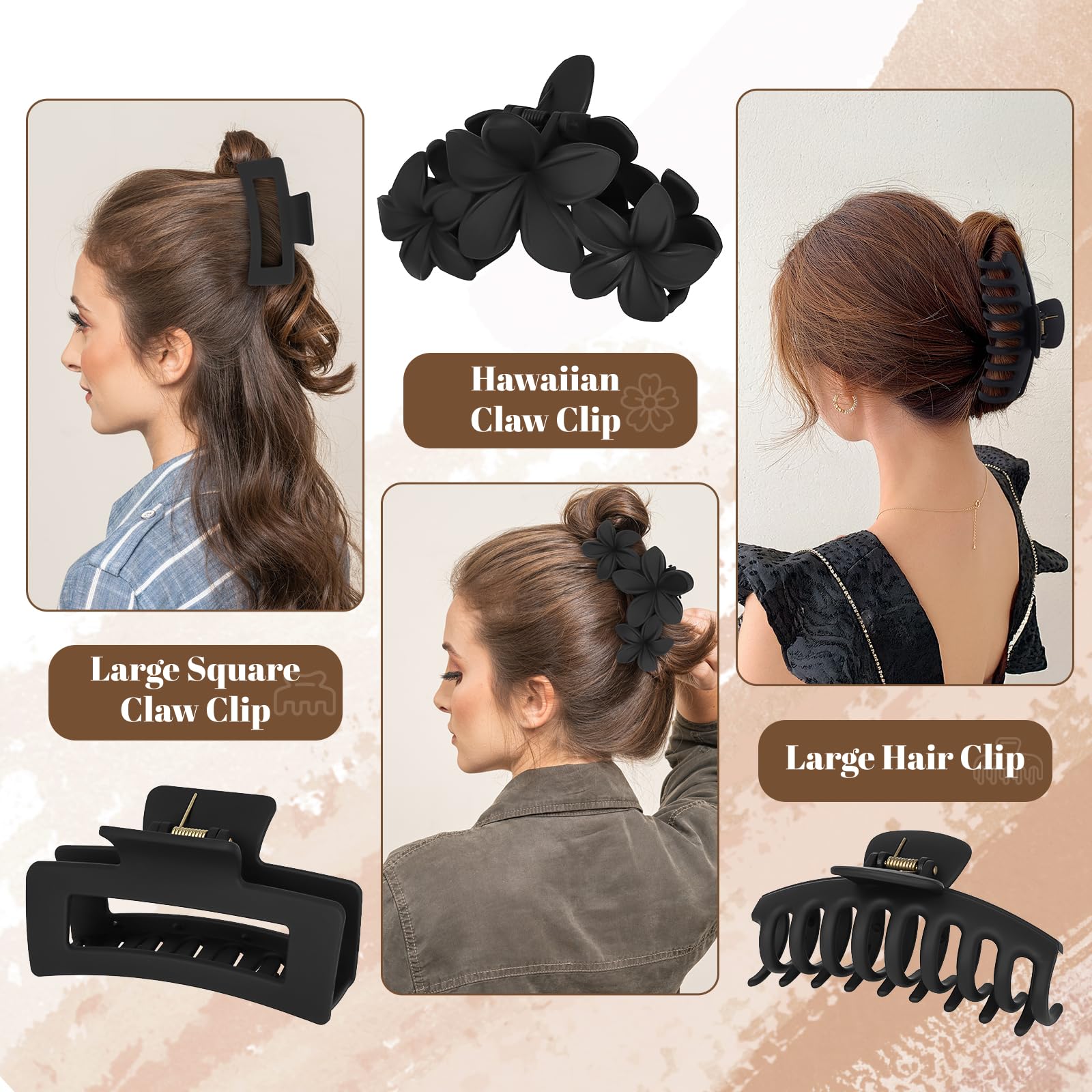ZCLRUIQI flat clip provides strong, snag-free hold for smooth looks.