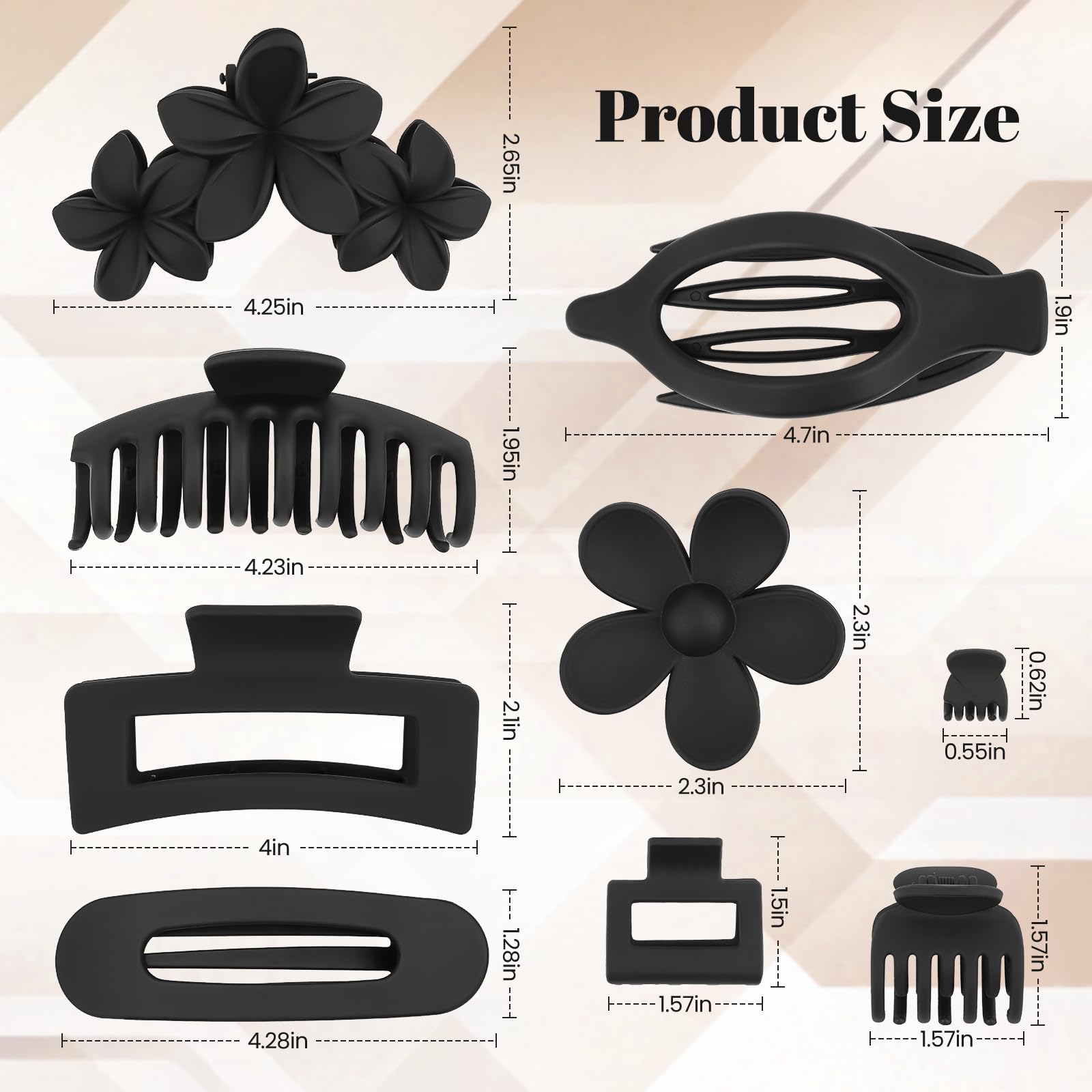 ZCLRUIQI flower clip adds decorative style with secure grip.