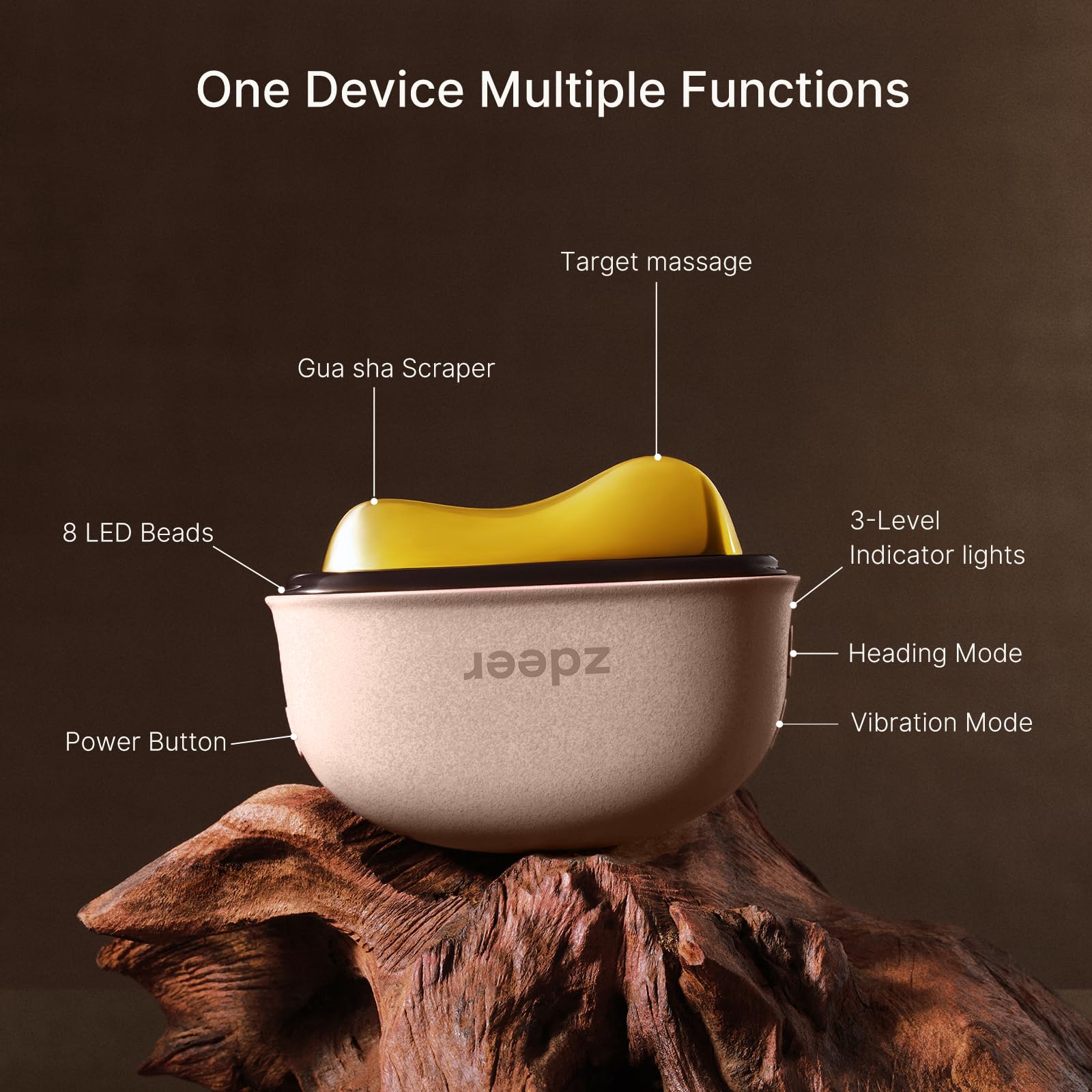ZDEER red light massager delivering heat and gentle vibration.