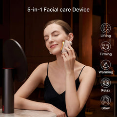 ZDEER device showing heat and vibration levels for a soothing massage.