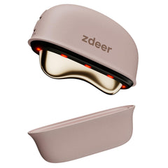 ZDEER LED red light massager on the face for a radiant glow.