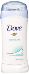 ZDove desodorante antiperspirante sensitivo, protección suave para piel sensible y horas de frescura.
