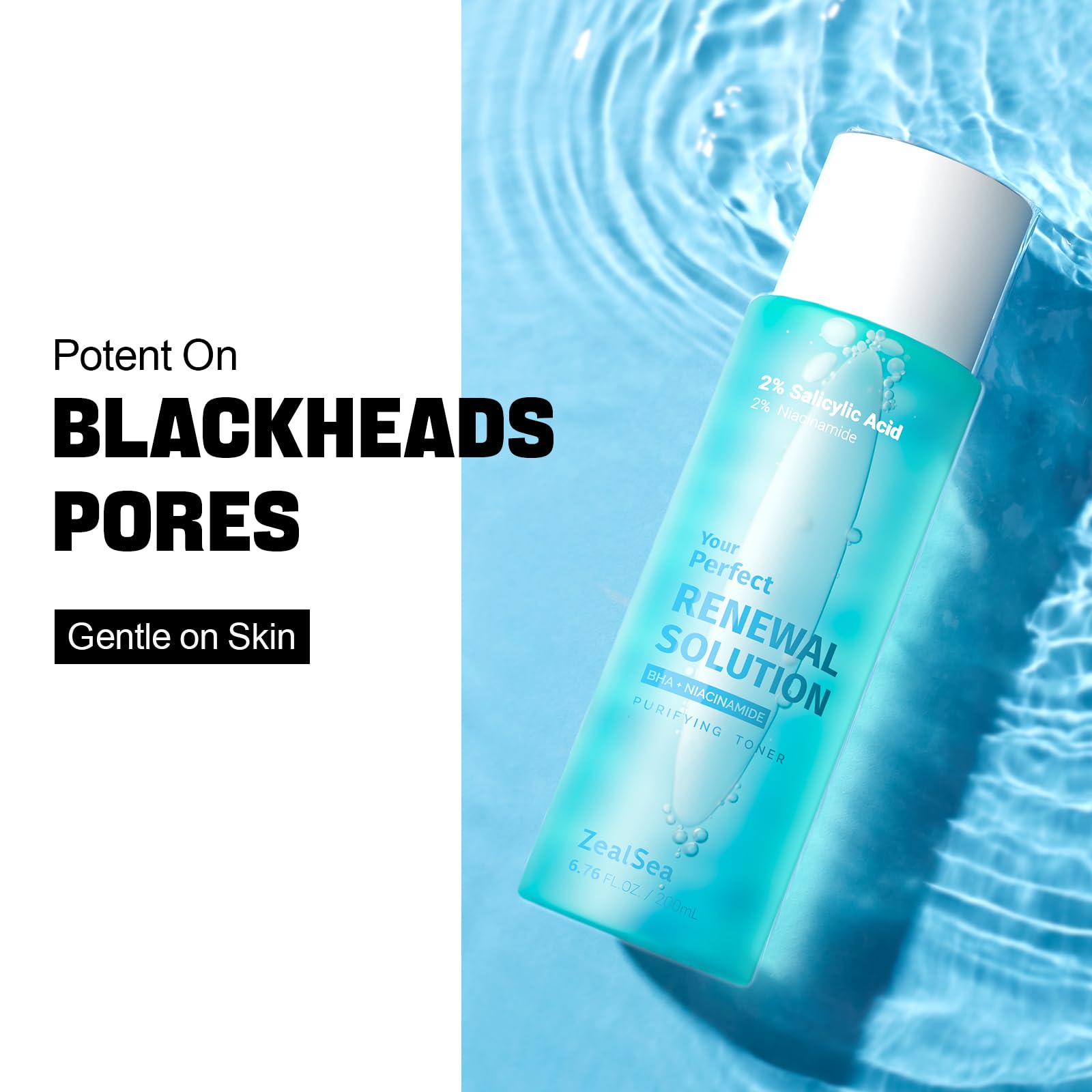 ZealSea Toner control grasa rostro: regula el brillo y mejora la textura.
