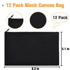 ZeeDix canvas pouch zipper detail, durable resin zipper for smooth daily use.