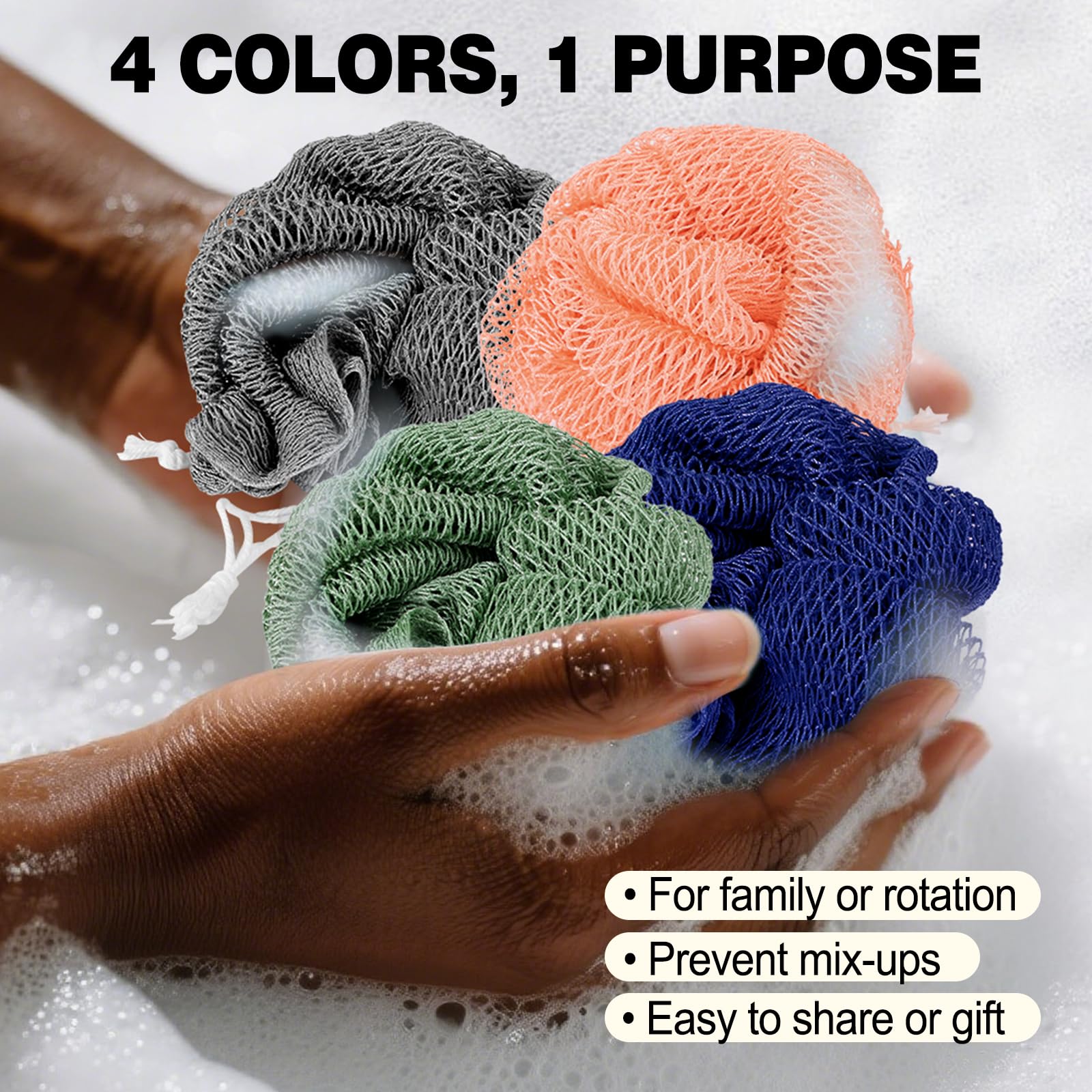 Zeefpod traditional knots and tight weave deliver consistent exfoliation