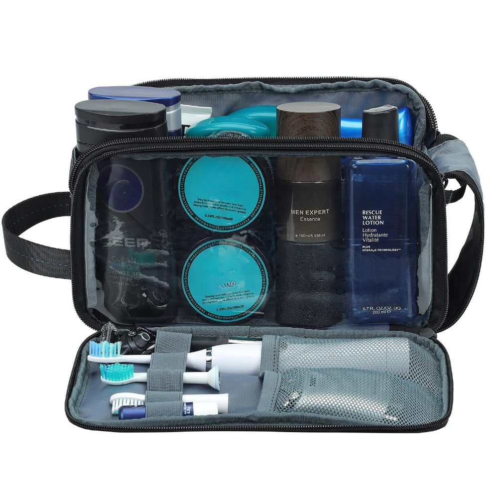 ZEEMO water-resistant toiletry bag protecting contents during travel
