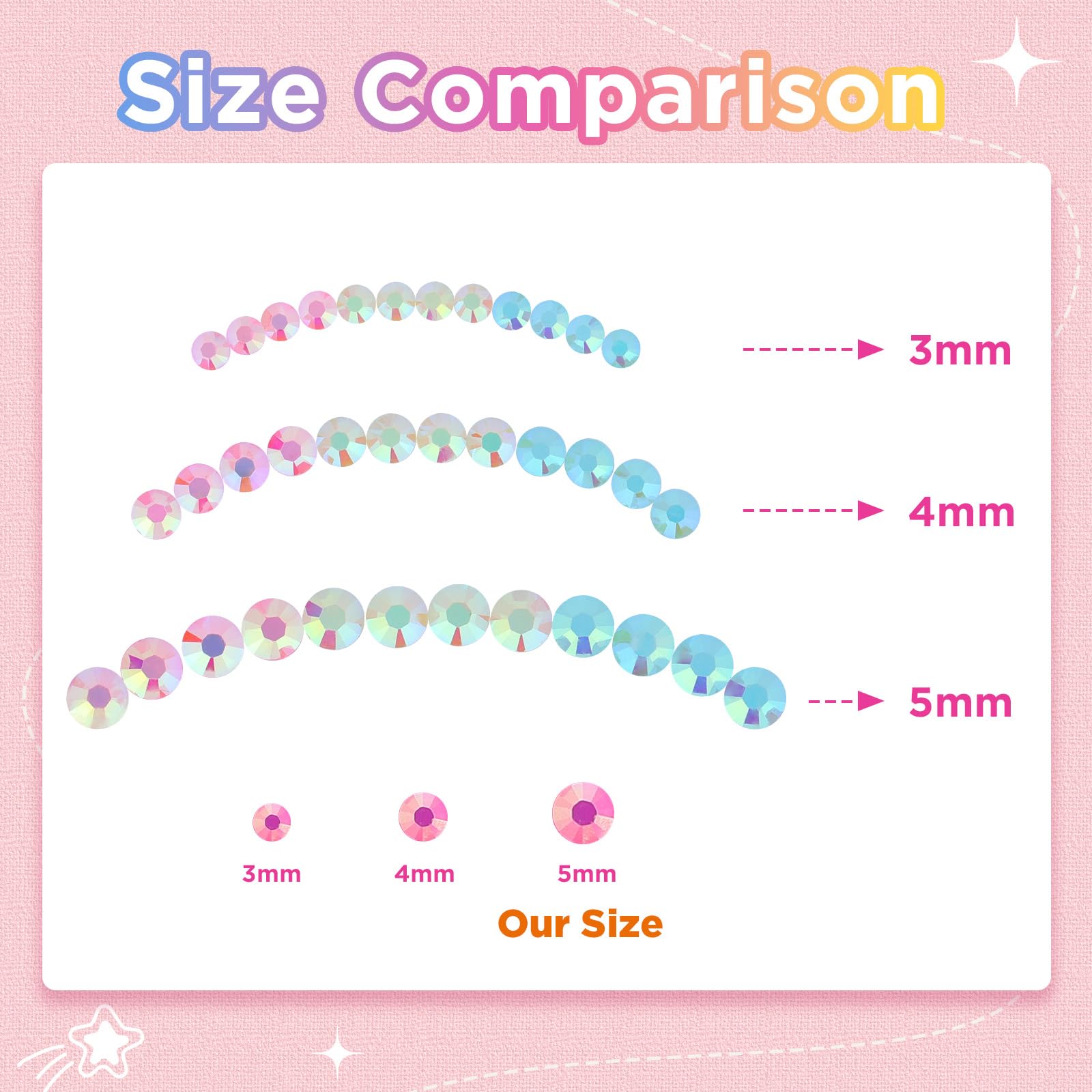 Zefy organizer box helps sort 10000 rhinestones for quick access.