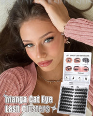 Zegaine 10-18mm graduated lengths create a manga-inspired cat eye.