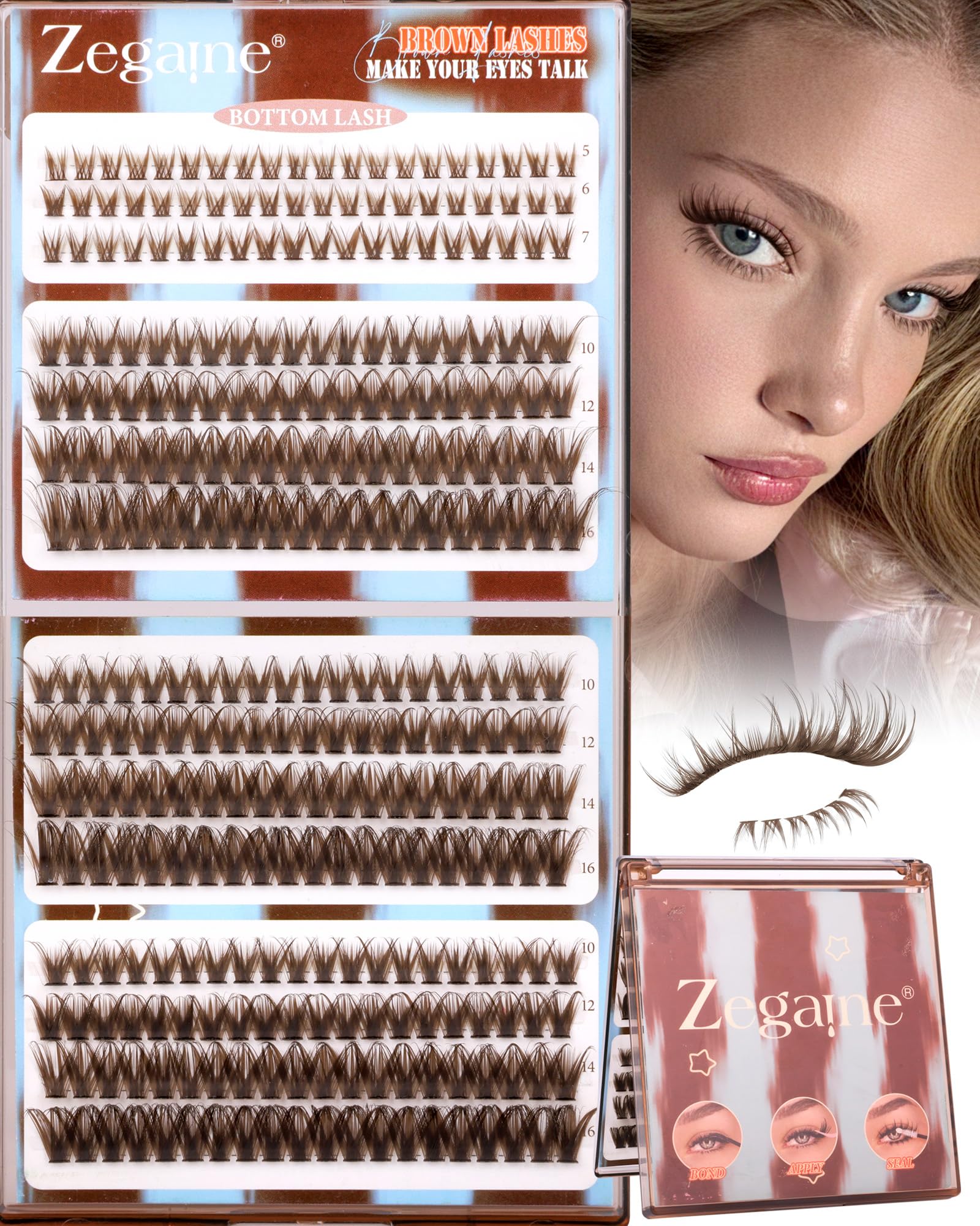 Zegaine at-home lash extensions kit for easy wear