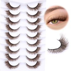 Zegaine brown cat eye lashes pack for natural daily wear