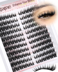 Zegaine cat eye lash clusters left-right design for easy, accurate application.