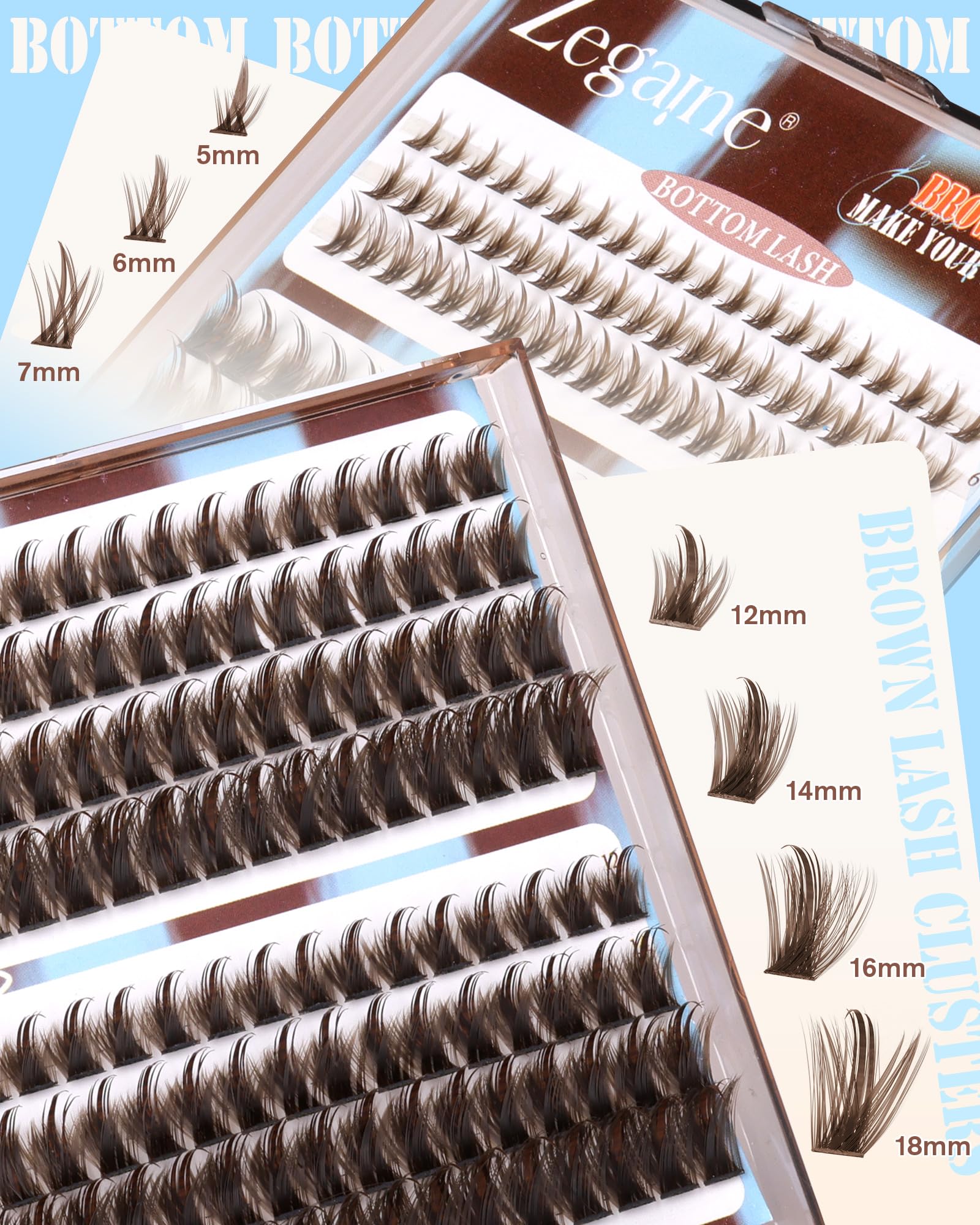 Zegaine soft brown shade blends with light hair and fair skin.