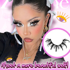 Zegaine Manga Lashes Wispy Spiky design for cosplay or stage