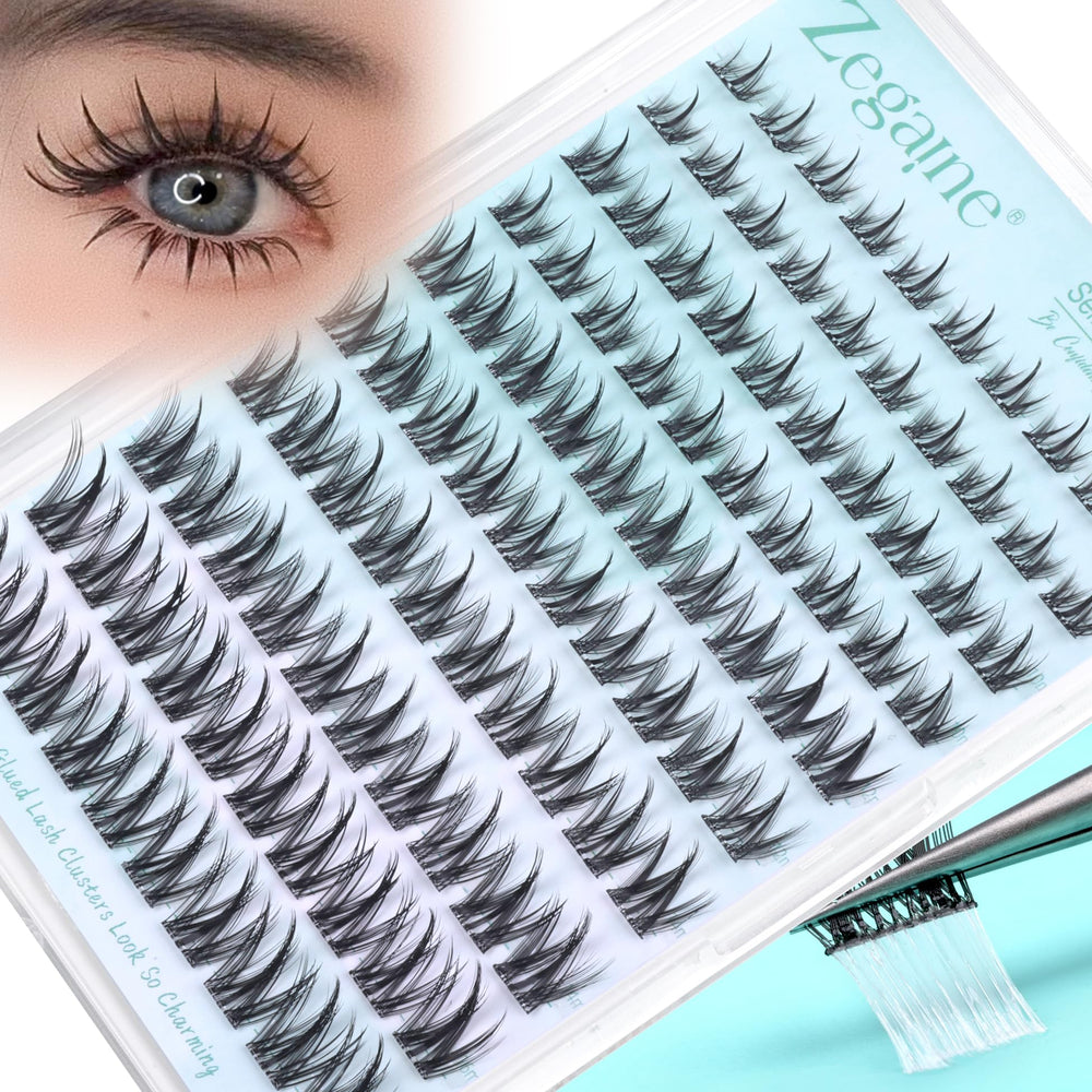 Zegaine Manga self-adhesive eyelashes natural look for daily wear.