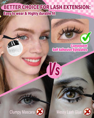 Zegaine Manga self adhesive lash clusters application step guide