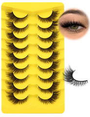 Zegaine natural cat eye lashes with inner short, outer long for subtle drama.