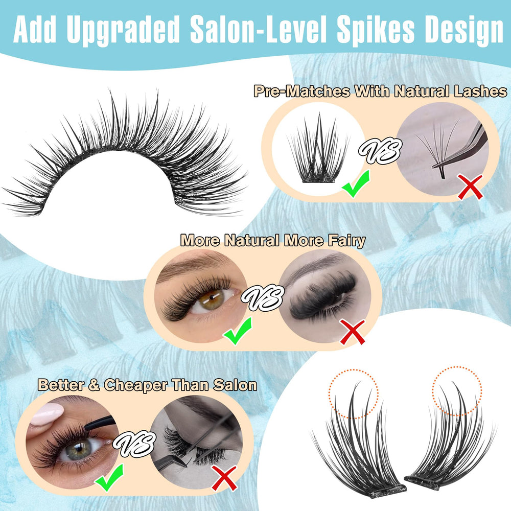 Zegaine no-band self-adhesive lashes provide comfortable, seamless wear.