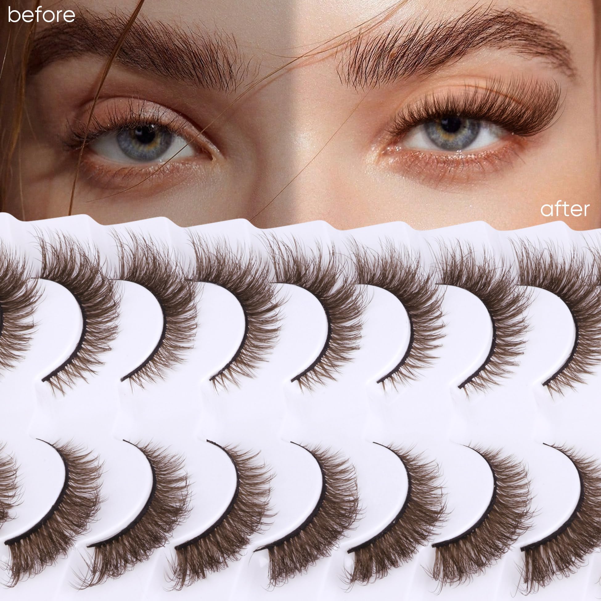 Zegaine reusable brown lashes offer multiple wears with care