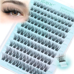Zegaine self adhesive eyelash clusters wispy pack for quick, secure application