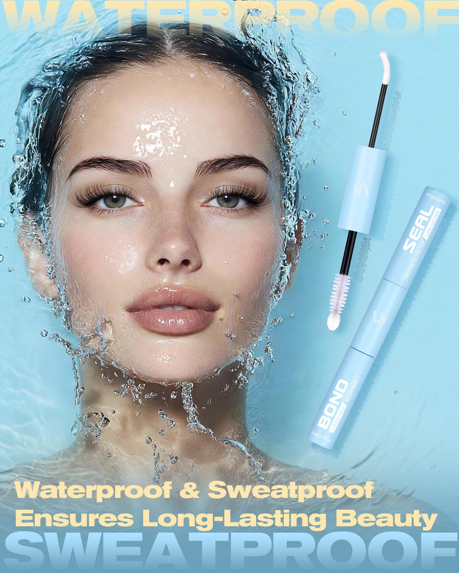 Zegaine sleep-safe lash glue offers comfortable overnight wear.