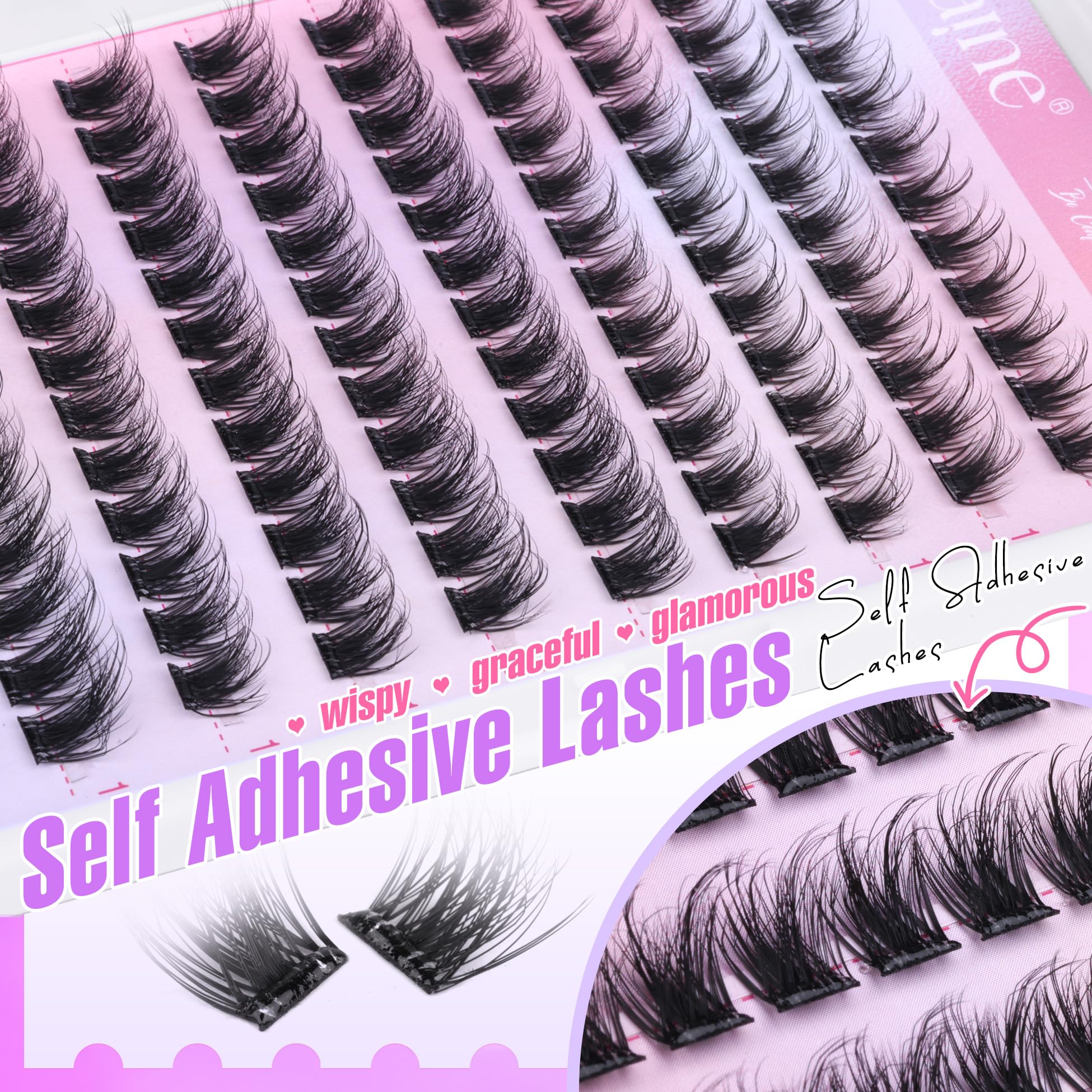 Zegaine soft fiber lash clusters feel light and comfortable.