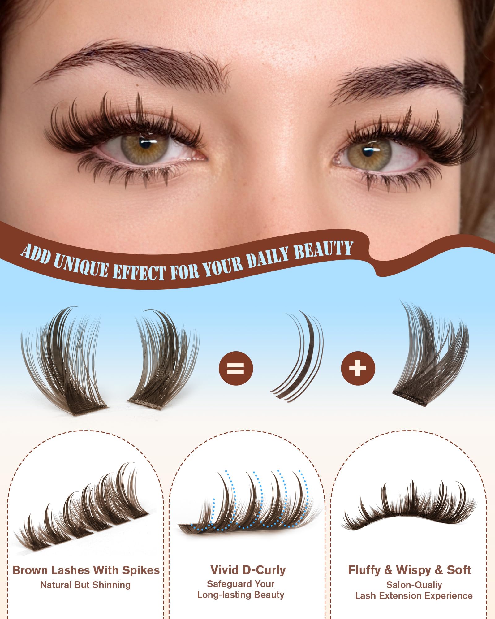 Zegaine wispy manga lashes add instant volume.