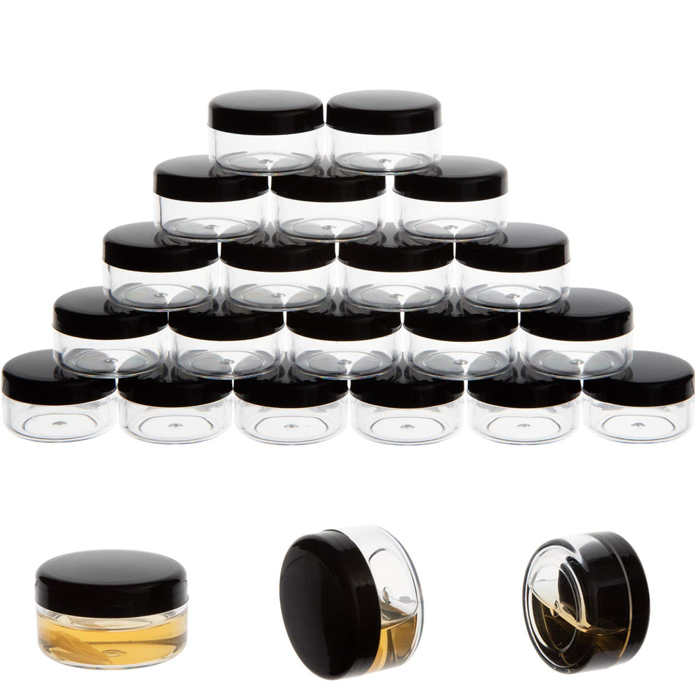 ZEJIA 10g black-lidded sample container for travel-friendly makeup samples.