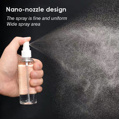 ZEJIA 2.7oz travel spray bottles side view show compact size for purses.