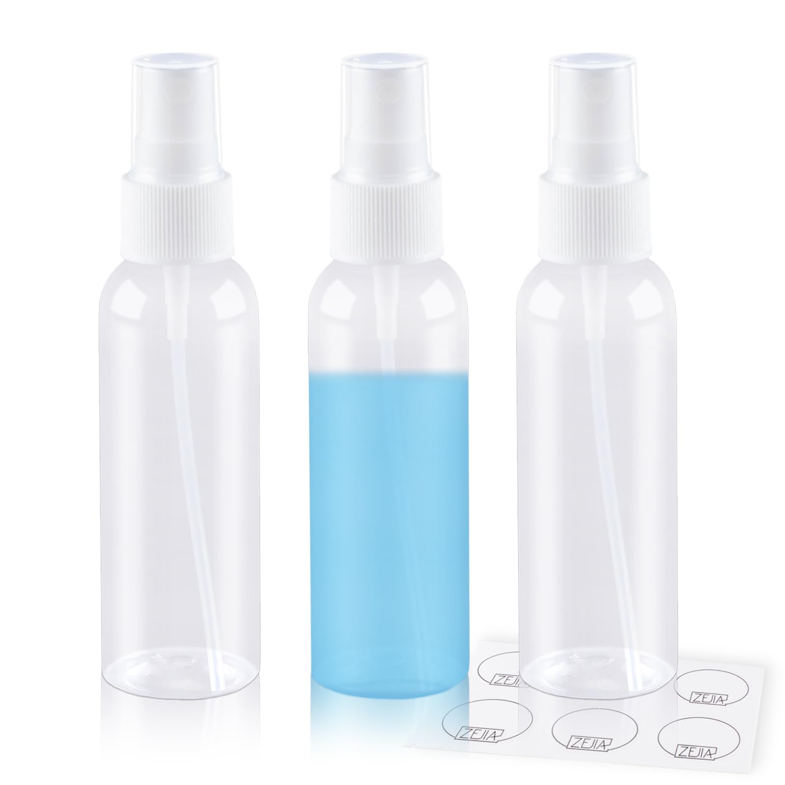 ZEJIA 2oz spray bottle clear view for easy refill identification