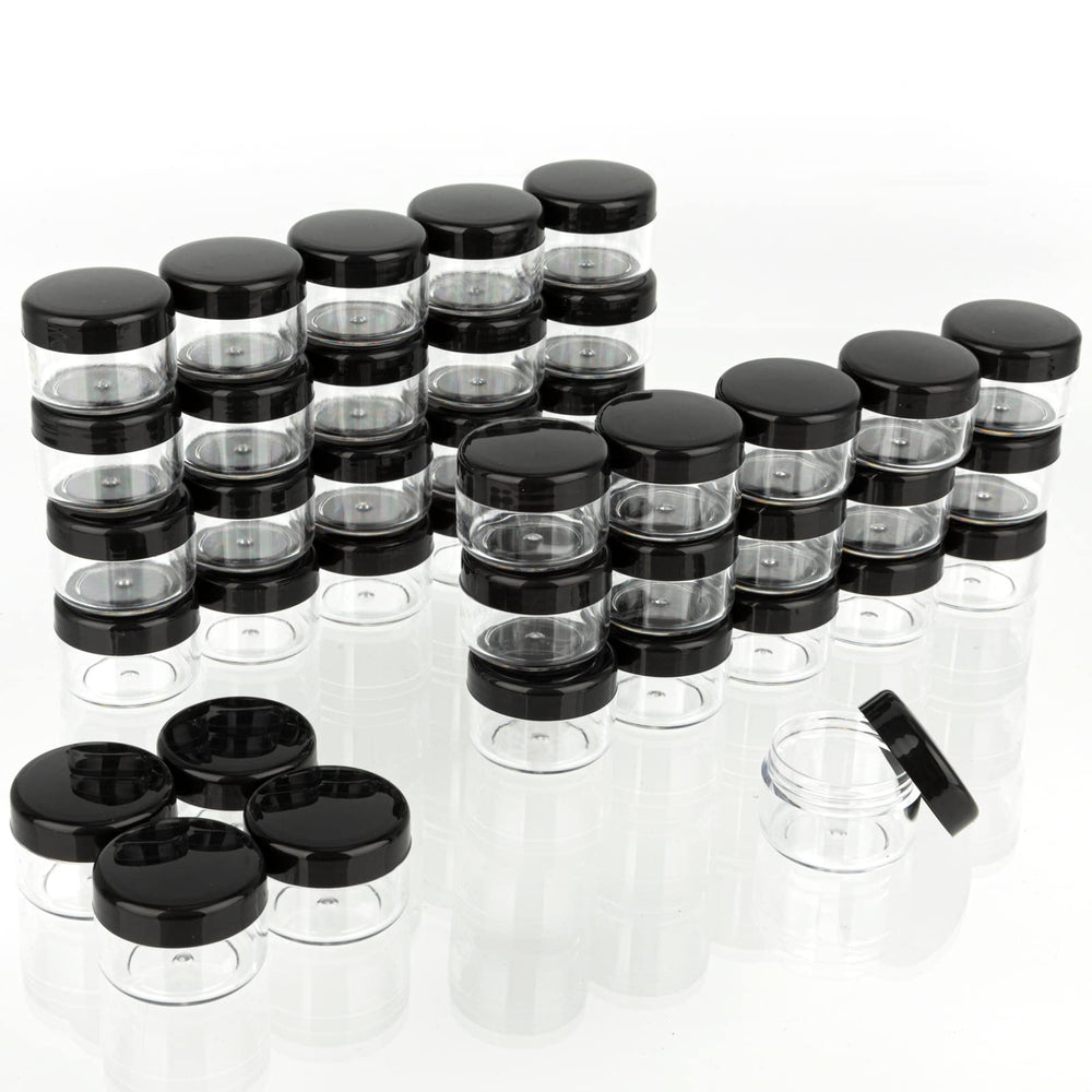 ZEJIA 5g black cosmetic container for travel samples