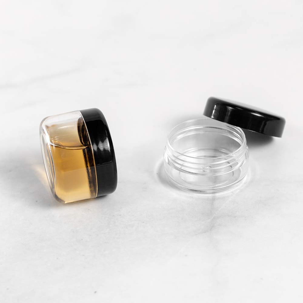 ZEJIA mini makeup containers fit in a pocket for quick access.