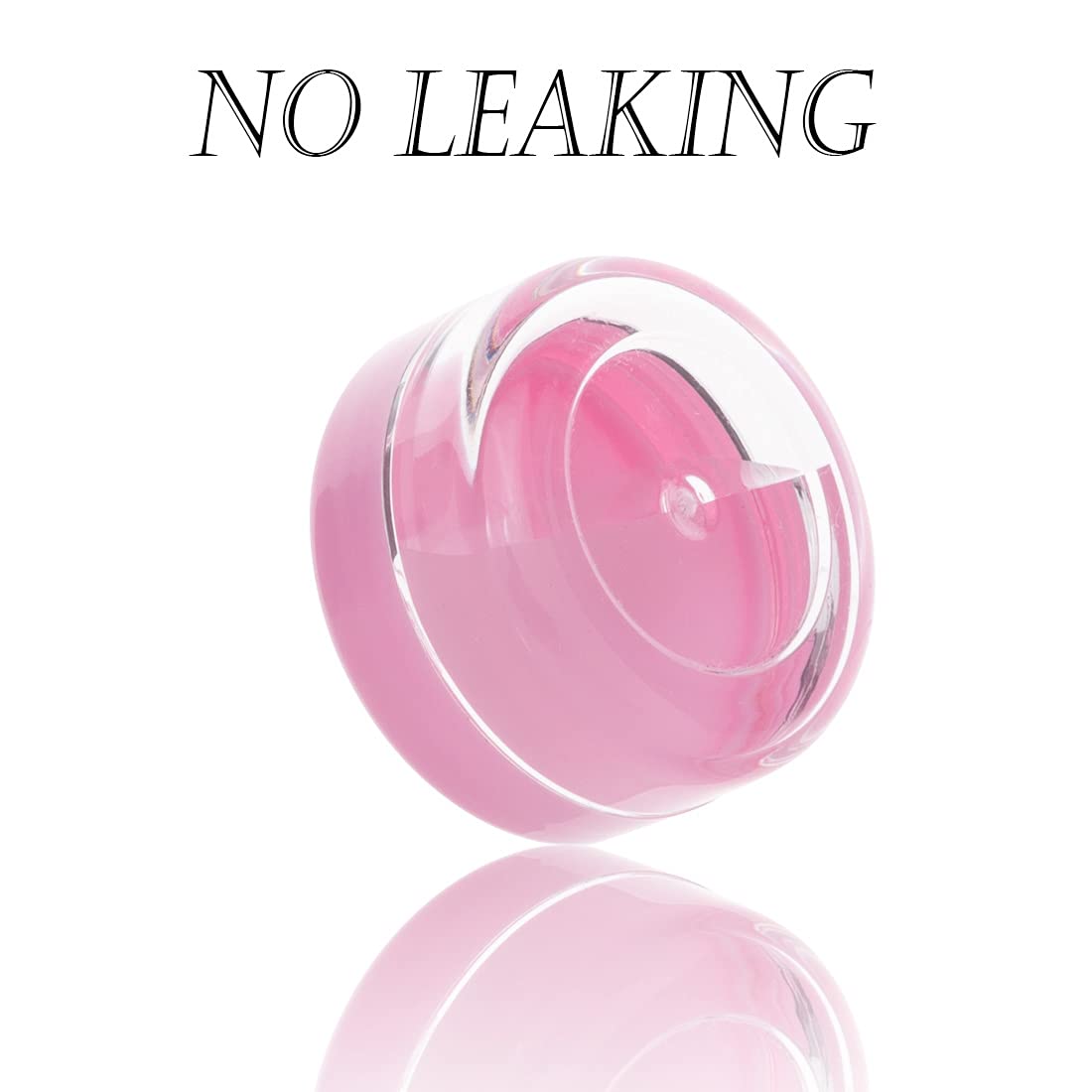 ZEJIA pink 5g sample container ready for travel, leak-proof and compact.