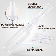 ZEJIA refillable plastic sprayer ideal for perfumes and floral waters