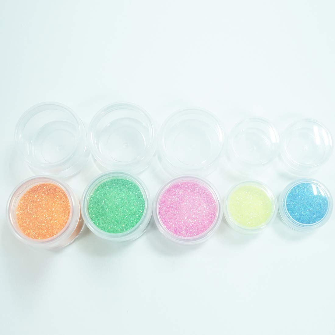 ZEJIA blue 10g travel container with lid for organized samples.