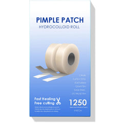 ZELIER Pimple Patches 1250-count roll shown for long-lasting value and coverage