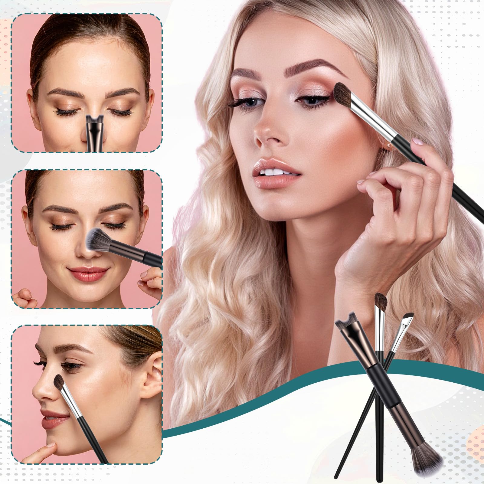 Zelphvt brushes in ABS, nylon, and zinc alloy for soft, premium feel.