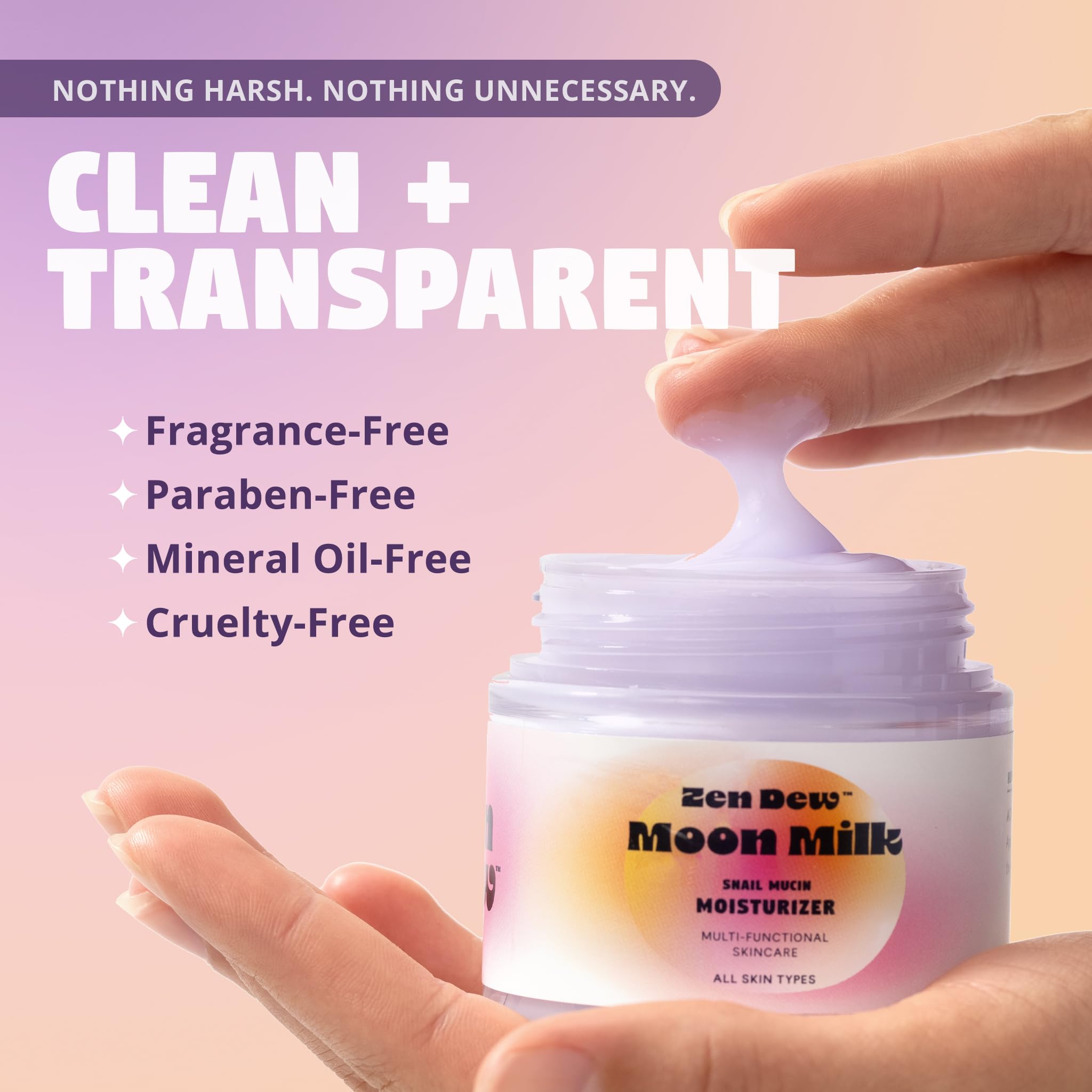 Zen Dew Moon Milk, hidratacion-profunda: hidratación duradera para piel fresca.