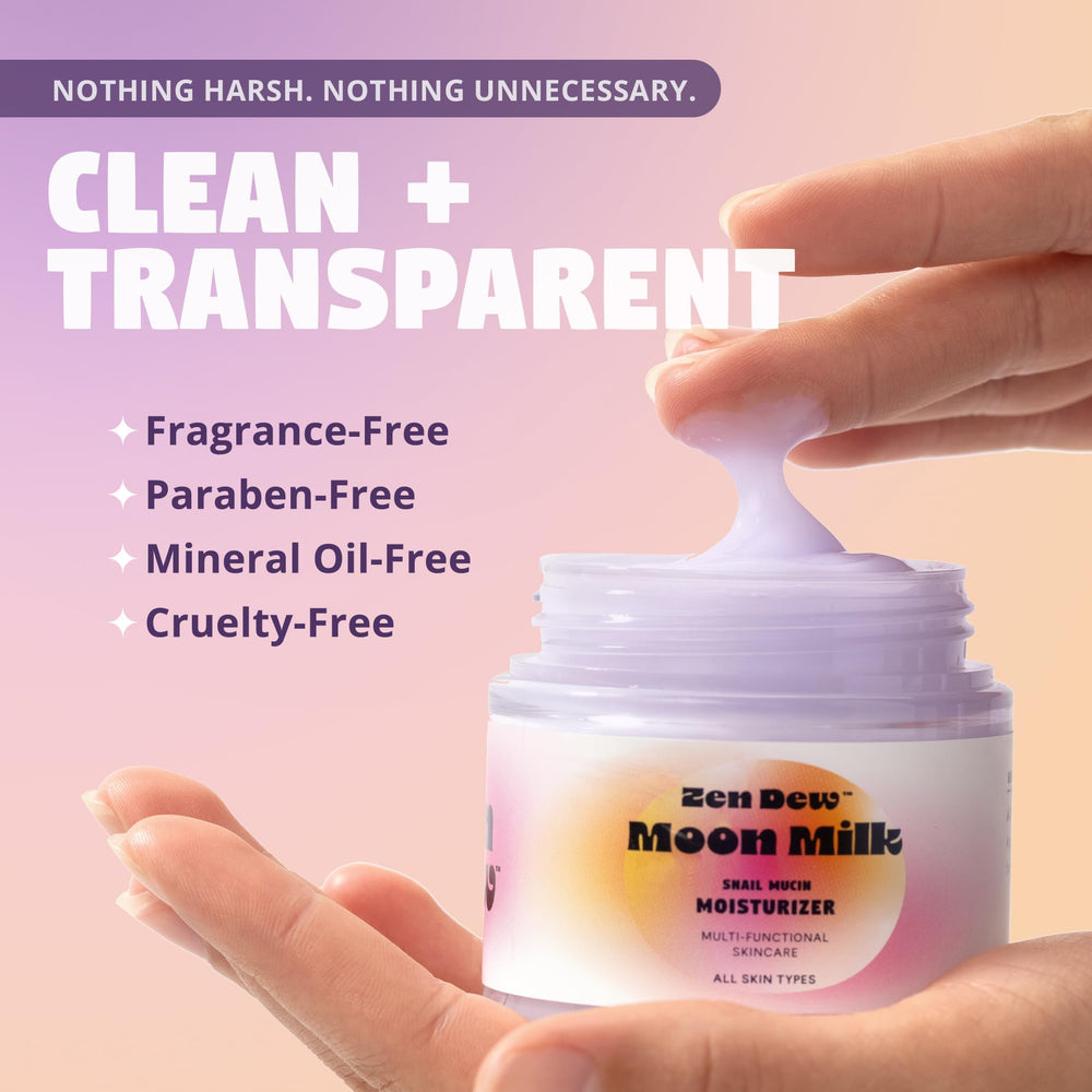 Zen Dew Moon Milk, hidratacion-profunda: hidratación duradera para piel fresca.