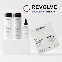 Zenagen Revolve Densifying Serum bottle supports texture and fullness
